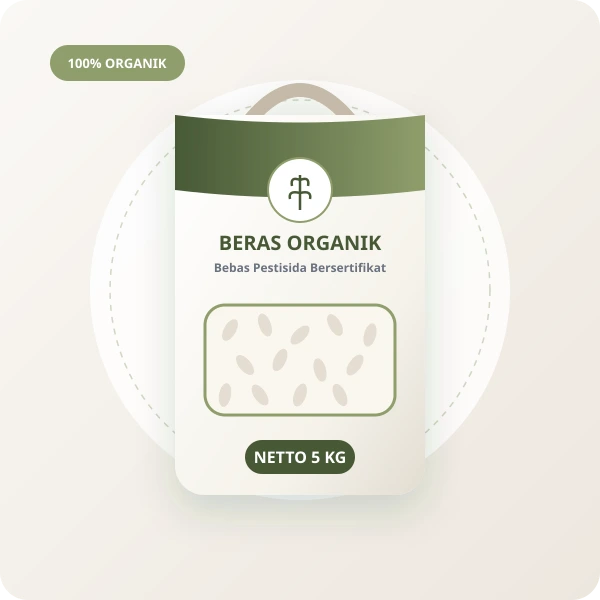 Beras Organik Sehat - Bebas Kimia